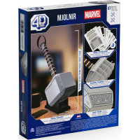 4D BUILD 3D Puzzle Marvel: Thórovo kladivo 87 dílků
