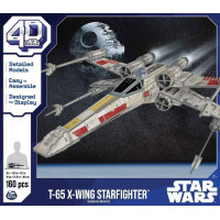 4D BUILD 3D Puzzle Star Wars: Stíhačka X-Wing 160 dílků