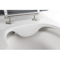 Sapho MEDIC RIMLESS WC mísa pro kombi, spodní/zadní odpad, bílá MC102-111