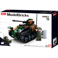 Sluban Model Bricks M38-B0750 Malý tank Wiesel AWC 2v1