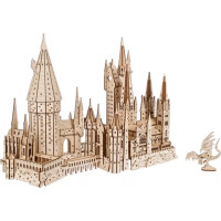 Ugears 3D dřevěné mechanické puzzle Hrad Bradavice, Harry Potter