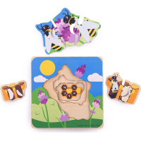 Bigjigs Toys Vkládací puzzle životní cykly včely