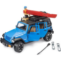 Bruder Jeep Wrangler Rubicon s kajakem a figurkou 1:16