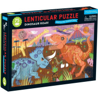 Mudpuppy Puzzle Lentikulární Dinosauři 75 dílků