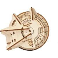 Ugears 3D dřevěné mechanické puzzle STEM křivkoměr (opisometr)