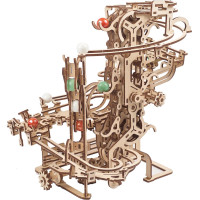 Ugears 3D dřevěné mechanické puzzle Kuličková dráha řetězová