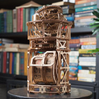 Ugears 3D dřevěné mechanické puzzle Hodinový strojek s tourbillonem