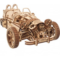 Ugears 3D dřevěné mechanické puzzle Tříkolka UGR-S