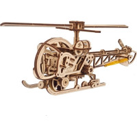 Ugears 3D Dřevěné mechanické puzzle MINI Helicopter