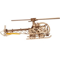 Ugears 3D Dřevěné mechanické puzzle MINI Helicopter