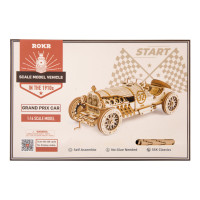 RoboTime dřevěné 3D puzzle Závodní auto