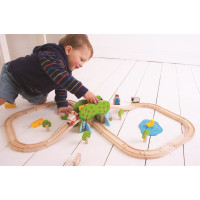 Bigjigs Rail dřevěná vláčkodráha farma - rozbaleno