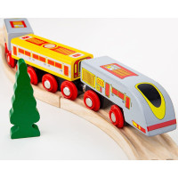 Bigjigs Rail Rychlík Eurostar + 3 koleje