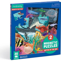 Mudpuppy Magnetické puzzle Hlubiny moří 2x20 dílků