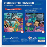 Mudpuppy Magnetické puzzle Hlubiny moří 2x20 dílků