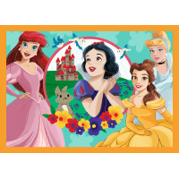 TREFL Puzzle Disney princezny: Pohádkové příběhy 4v1 (35,48,54,70 dílků)