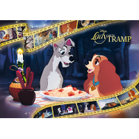 TREFL Puzzle Premium Plus Iconic Moments: Lady a Tramp 1000 dílků