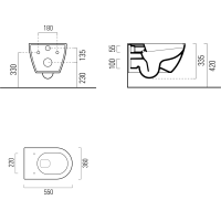 Sapho PURA závěsné WC s elektronickým bidetem USPA LUX UB-6635RU-1