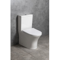 Bruckner LEON RIMLESS WC kombi mísa s nádržkou, spodní/zadní odpad, bílá 201.437.4