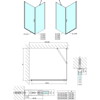 Polysan ZOOM čtvercový sprchový kout 1000x1000mm, L/P varianta ZL1210ZL3210