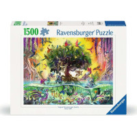 RAVENSBURGER Puzzle Jednorožec z jezera a jeho přátelé 1500 dílků