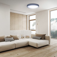 Solight LED osvětlení s dálkovým ovladačem Grey , 48W, 3360lm, 38cm, změna chromatičnosti, stmívatelné