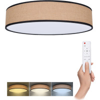 Solight LED osvětlení s dálkovým ovladačem Brownie, 48W, 3360lm, 40cm, změna chromatičnosti, stmívatelné