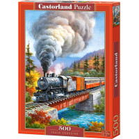 CASTORLAND Puzzle Lokomotiva na mostě 500 dílků