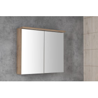 Aqualine KAWA STRIP galerka s LED osvětlením 80x70x22cm, dub emporio WGL38S