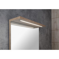 Aqualine KORIN STRIP zrcadlo s LED osvětlením 50x70x12cm, dub platin KO995S