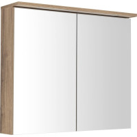 Aqualine KAWA STRIP galerka s LED osvětlením 80x70x22cm, dub emporio WGL38S