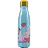 STOR Láhev na pití hliníková Prasátko Peppa 600 ml