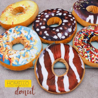 Dekorační polštář DONUT 40 cm - čokoládová poleva