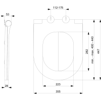 Sapho BRILLA WC sedátko, SLIM, Soft Close, světlá modrá mat 100787-107