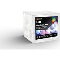 Solight LED vánoční řetěz barevné koule, 20x LED, 2m, 2x AA