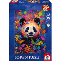 SCHMIDT Puzzle Panda v duhovém lese 1000 dílků