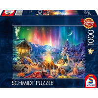 SCHMIDT Puzzle Romantika u ohně a pod hvězdami 1000 dílků