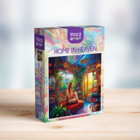 YAZZ Čtvercové puzzle Doma v nebi 1023 dílků