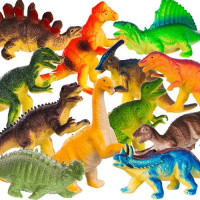 Sada plastových figurek - 12 ks - Dinosauři