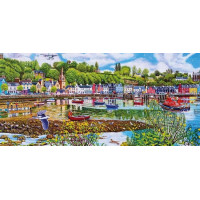 GIBSONS Panoramatické puzzle Odliv a příliv v Tobermory 636 dílků