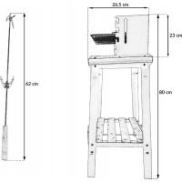 Gril na dřevěné uhlí BBQ1012