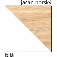 Šatní skříň GAPPA GA1 - jasan horský/bílá