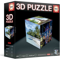 EDUCA 3D Puzzle kostka Cestování 216 dílků