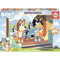 EDUCA Dřevěné puzzle Bluey 100 dílků