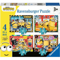 RAVENSBURGER Puzzle Mimoni 2: Padouch přichází 4v1 (12, 16, 20, 24 dílků)