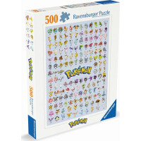 RAVENSBURGER Puzzle Pokémon: Prvních 151 pokémonů 500 dílků