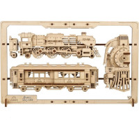 UGEARS 3D puzzle Parní Express 2,5D 79 dílků