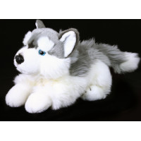 Rappa Plyšový pes husky ležící 30 cm