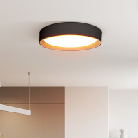 Solight LED osvětlení s dálkovým ovladačem Larios Black, 48W, 3360lm, 39cm, změna chromatičnosti, stmívatelné