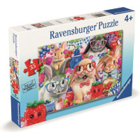 RAVENSBURGER Puzzle Zajíčci a lesní ovoce 35 dílků